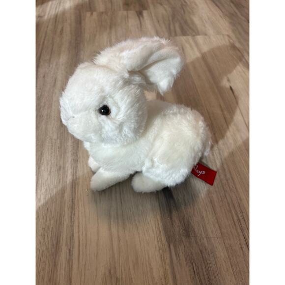 Hamleys Toy Store White Bunny Rabbit Plush Soft Toy 8” Stuffed Animal - Picture 1 of 5